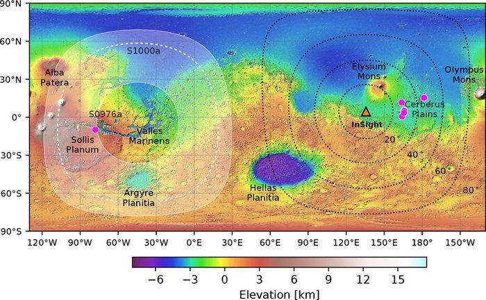 Record magnitude earthquakes were recorded on Mars