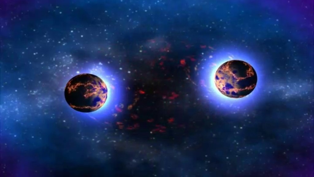two neutron stars