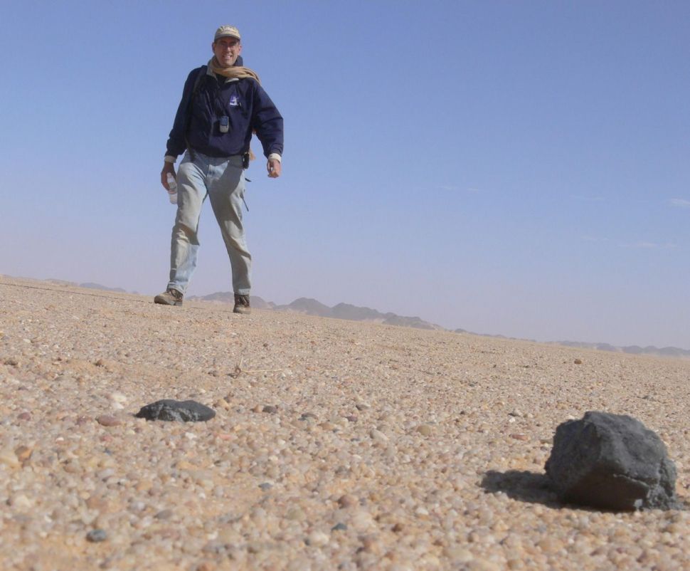 walks among meteorites from the asteroid 2008 TC3 in the Nubian Desert of Sudan