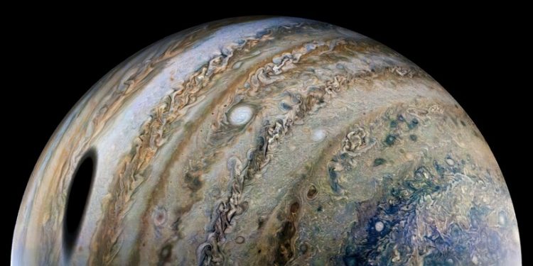 The photos of Jupiter's